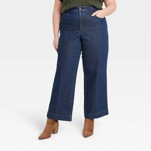 Women's High-Rise Wide Leg Jeans - Universal Thread Dark Wash 30